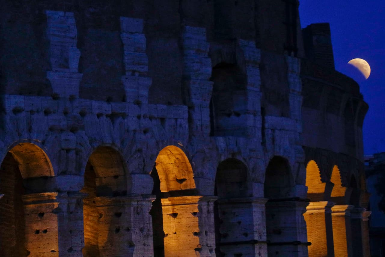 Eclipse lunar en Italia