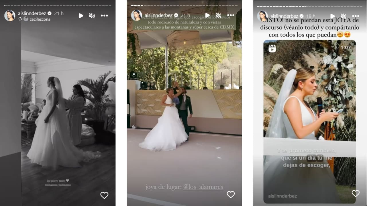 Aislinn Derbez presumió que su hermana menor, Michelle Aguilera, se casó.