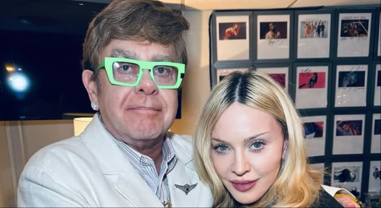 Madonna y Elton John dejan atrás 20 años de enemistad y así fue la reconciliación