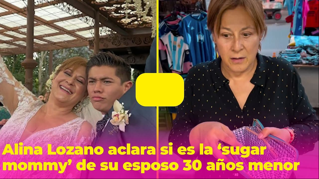 "Sí lo mantengo": Alina Lozano responde si es la 'sugar mommy' de su esposo 30 años menor