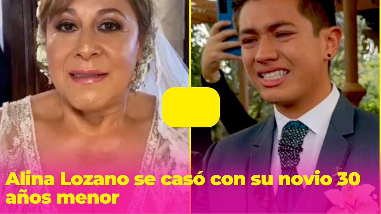 Alina Lozano se casó con su novio 30 años menor: Jim se emocionó tanto que hasta lloró