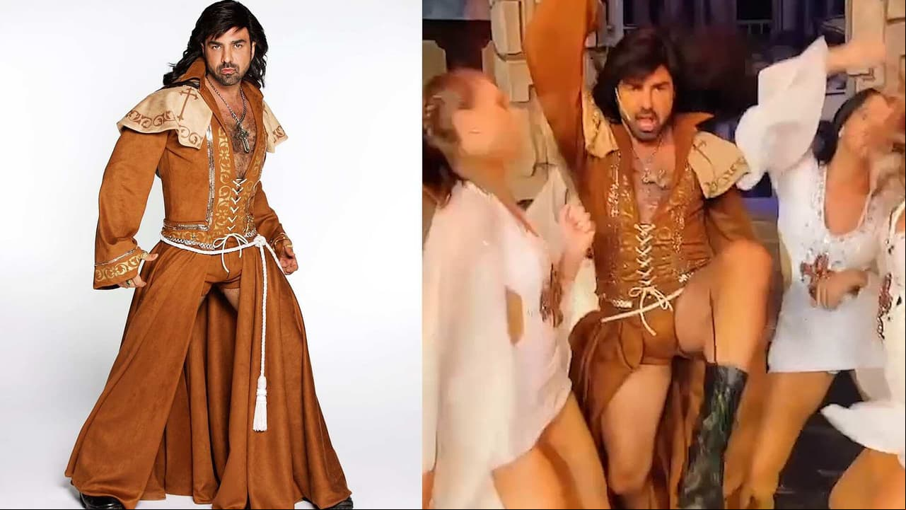 Albertano presume piernón loco con exótico atuendo y protagoniza sensual baile: ¡Eres bien quién sabe cómo!