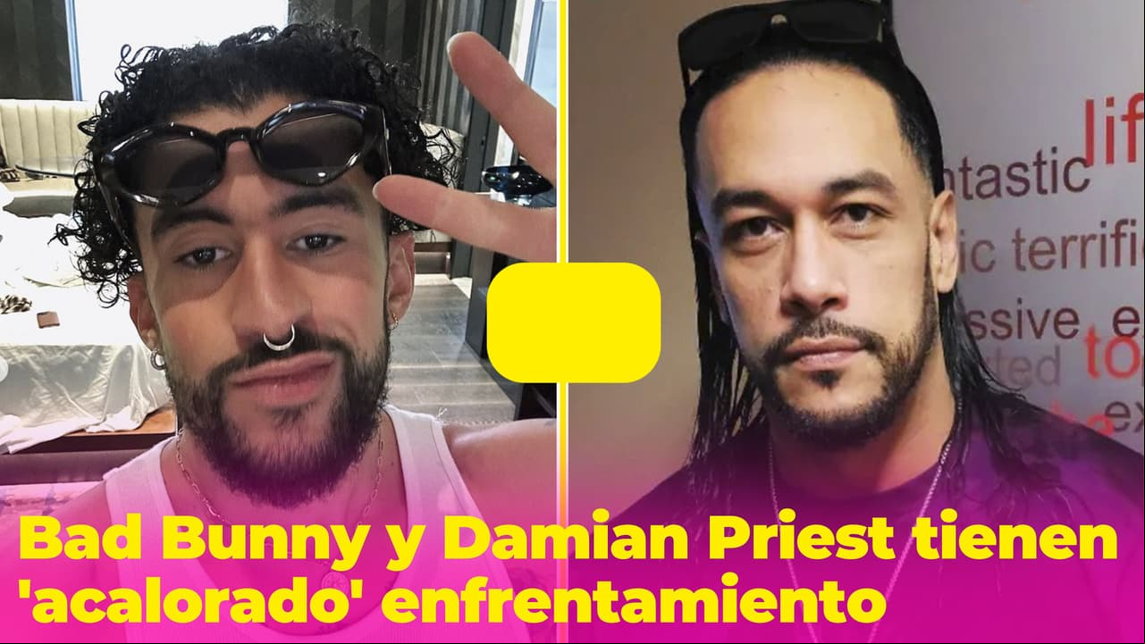 Bad Bunny y Damian Priest tienen enfrentamiento 'acalorado' previo a una lucha callejera