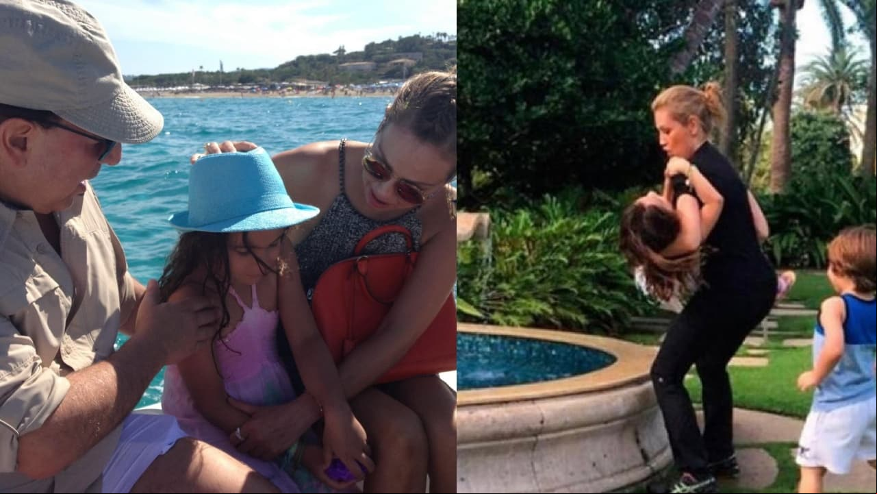 Thalía muestra a su hija Sabrina en su cumpleaños
