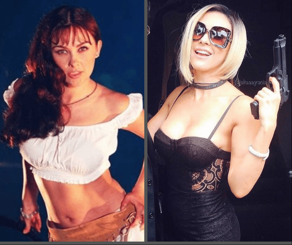 Aracely Arámbula era "Perla", una chica de escasos recursos y muy trabajadora. Ahora la vemos como "La Patrona" con una actitud más fuerte.