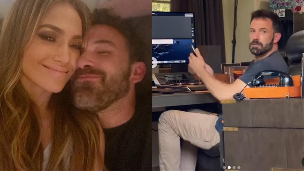JLo publica provocativa foto (casi al desnudo) para felicitar a Ben Affleck en el Día del Padre