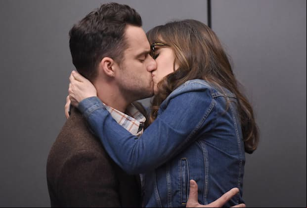NEW GIRL: L-R: Jake Johnson and Zooey Deschanel in the "Five Stars for Beezus" season finale episode of NEW GIRL airing Tuesday, April 4 (8:00-8:31 PM ET/PT) on FOX. ©2017 Fox Broadcasting Co. Cr: Ray Mickshaw/FOX