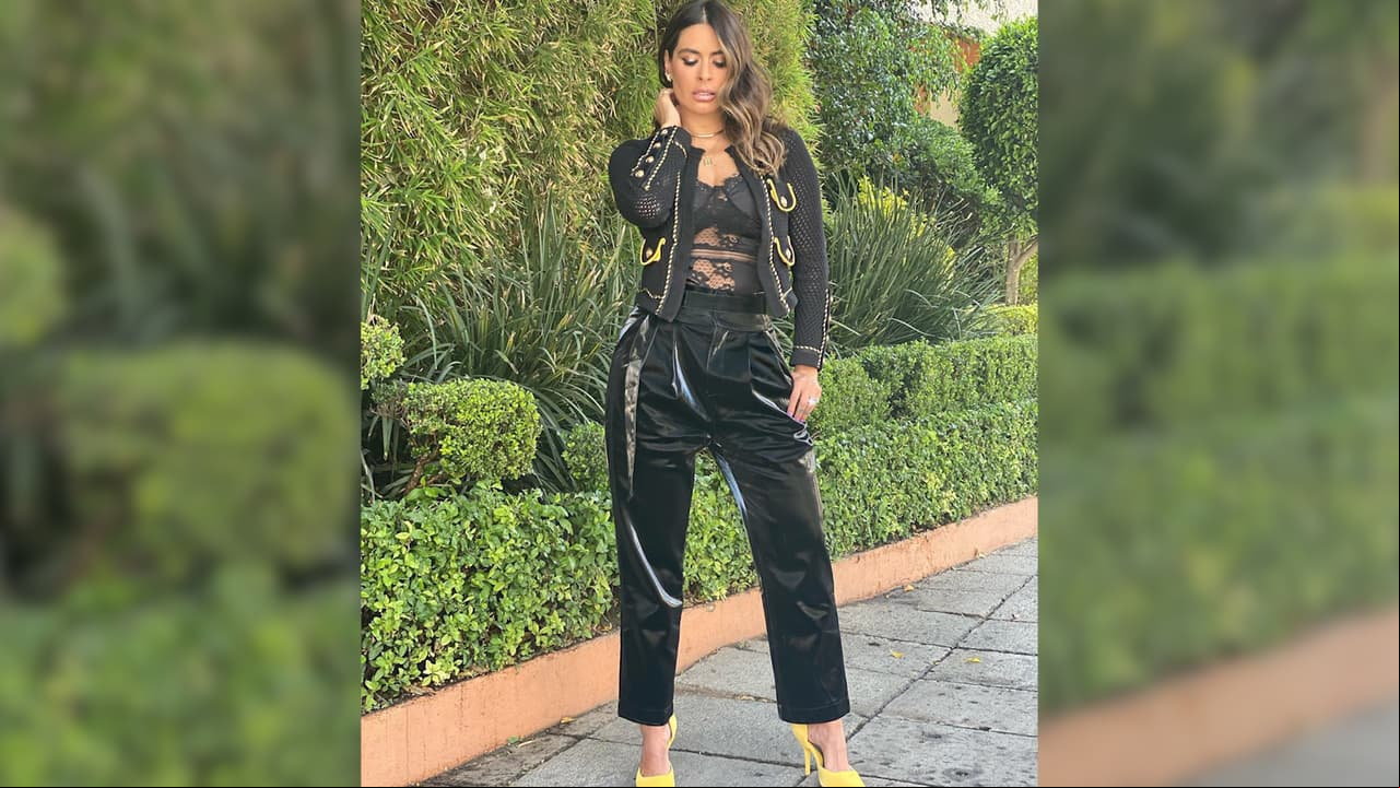 ¿Encaje y cuero negro en primavera?: Galilea Montijo sorprende con su versión más rockera