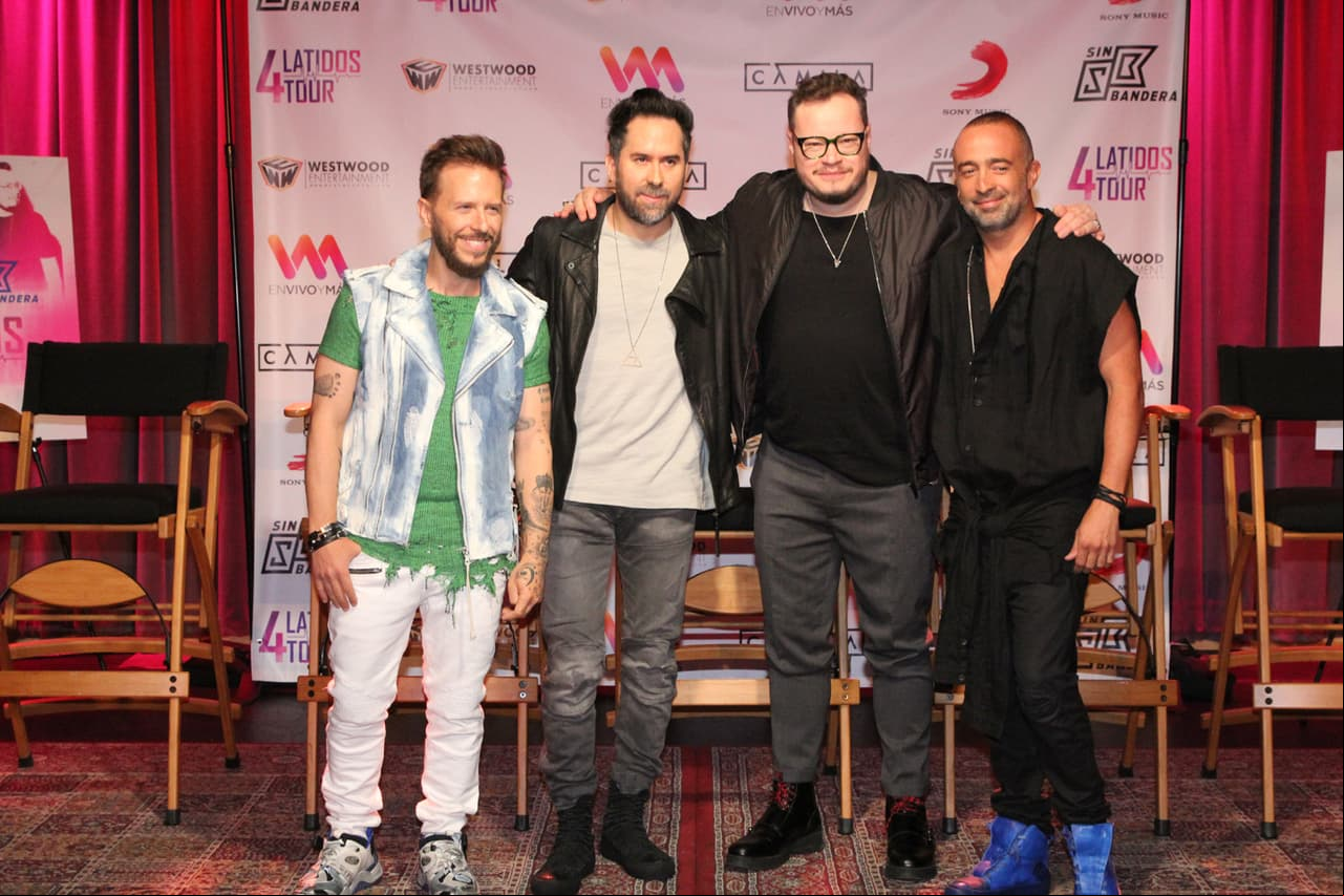 Los grupos Camila y Sin Bandera están comprometidos en realizar música de calidad al anunciar su próxima gira (FOTO: The Grosby Group)