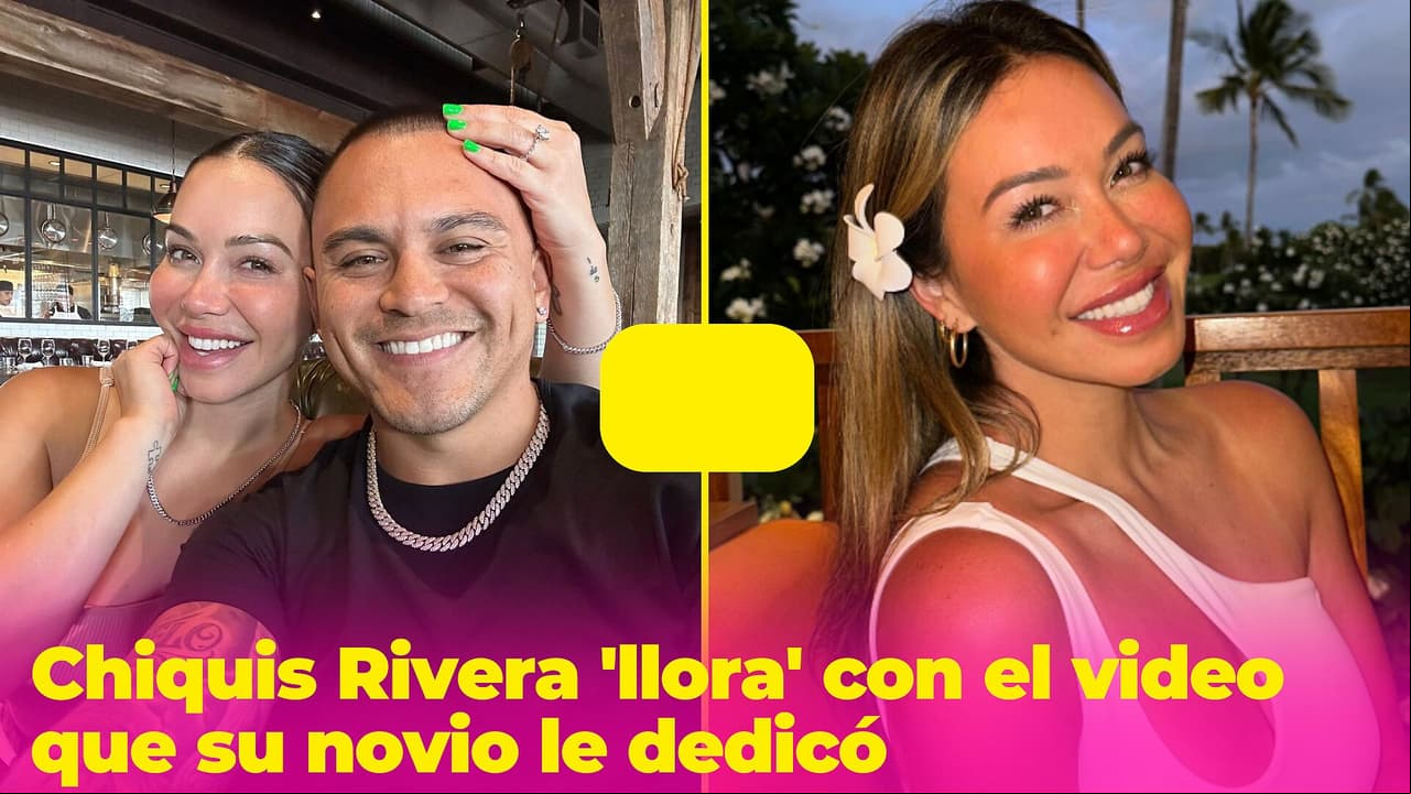 Novio de Chiquis Rivera comparte video de la cantante y ella reacciona 'con lágrimas'