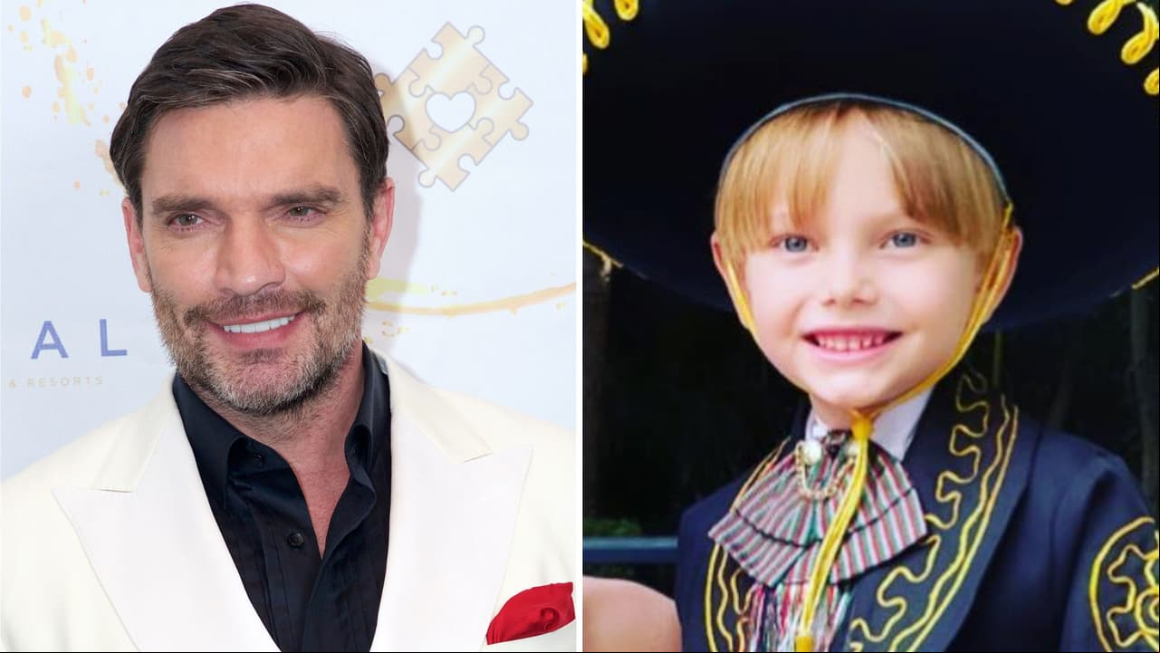 Julián Gil presume parecido con su hijo Matías.