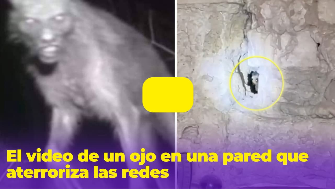 El video de un ojo dentro de una pared que está aterrorizando TikTok, ¿es un nahual o un fantasma?