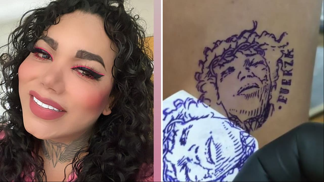 Indigna en redes tatuaje de Paola Suárez golpeada.