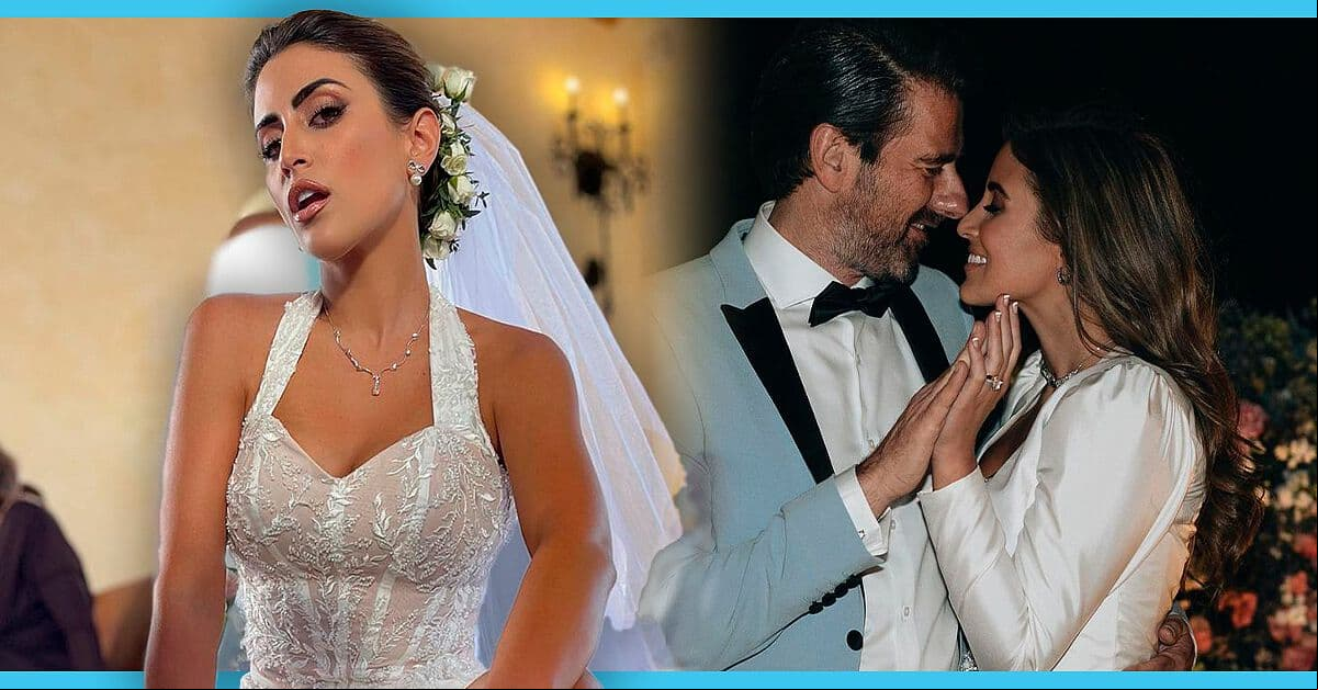 Así fueron los 3 vestidos de novia que Sofía Rivera, actriz de Cabo, lució en su boda