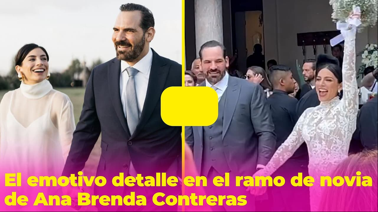 El emotivo detalle que Ana Brenda Contreras puso en su ramo de novia y casi nadie notó