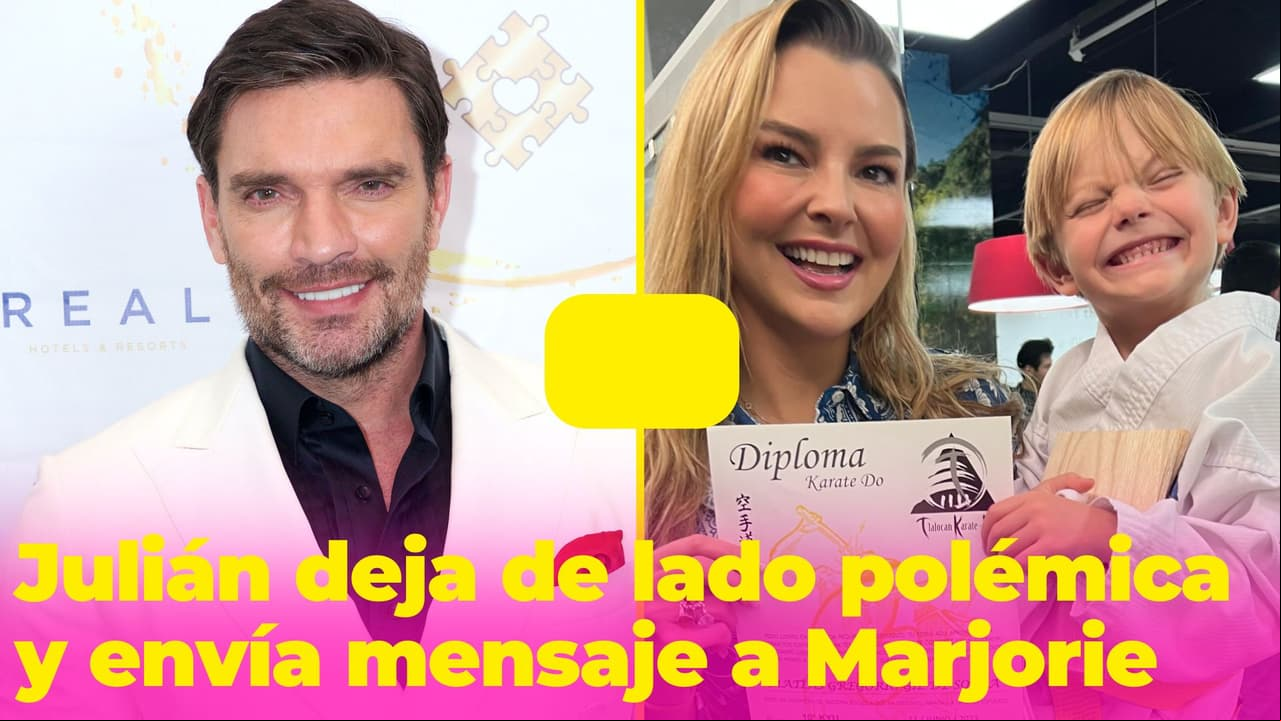 "Que el tiempo acomode las cosas": Julián Gil le envía un mensaje cariñoso a Marjorie de Sousa