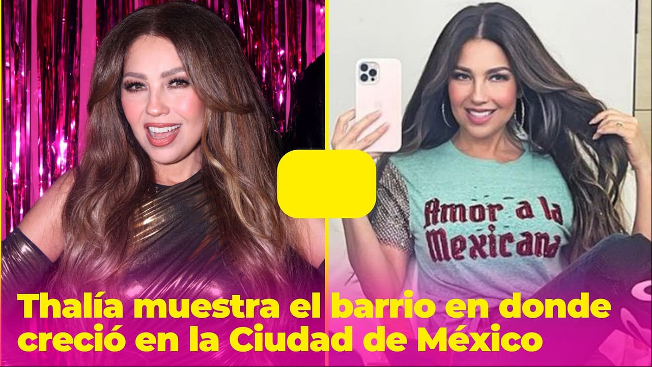 Thalía creció en un barrio popular de la Ciudad de México: mostró que su casa aún existe