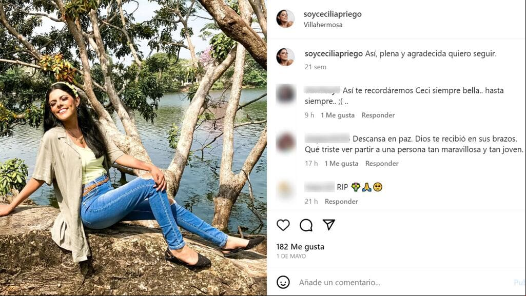 Cecilia Priego hizo esta otra publicación el pasado 1 de mayo. Fue la última que hizo hablando sobre ella y su sentir en ese momento.