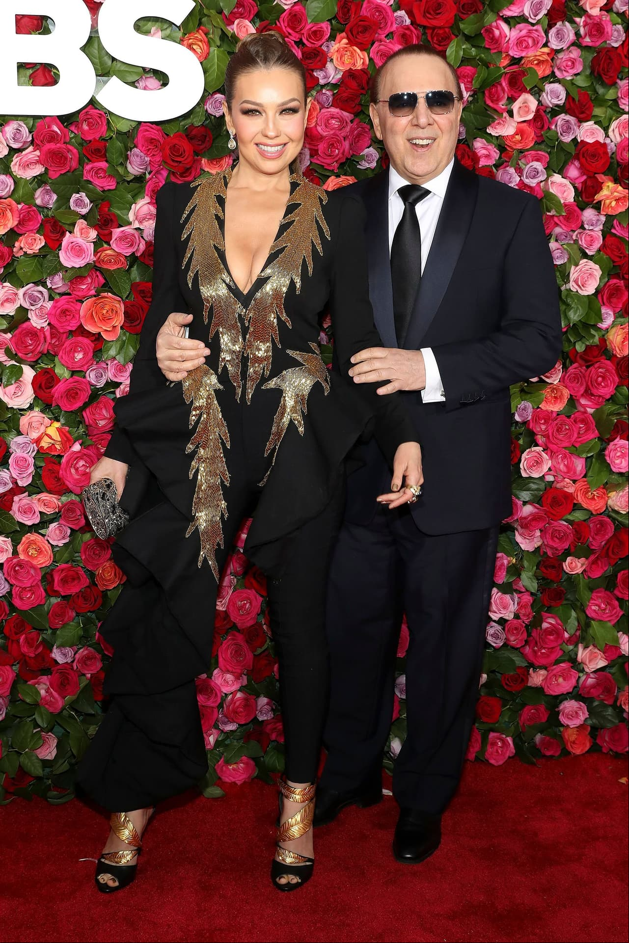 La cantante estuvo acompañada de su esposo Tommy Mottola