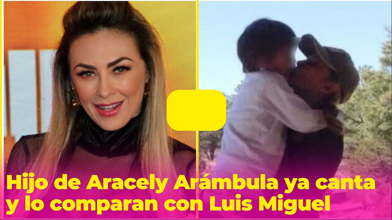 El hijo de Aracely Arámbula ya canta y es comparado con Luis Miguel: ¿crees que se parecen?