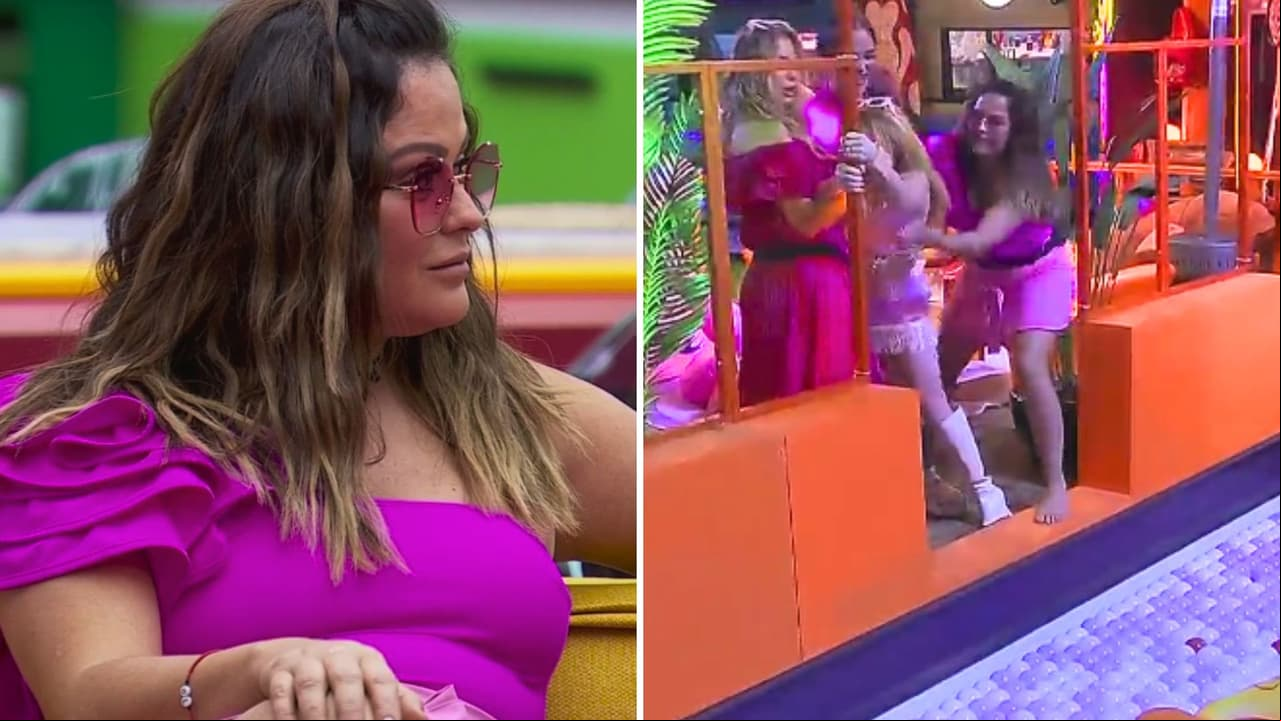 Mariana y Gala se unen para aventar a Briggitte a la alberca tras ser salvada: La Jefa tuvo que intervenir