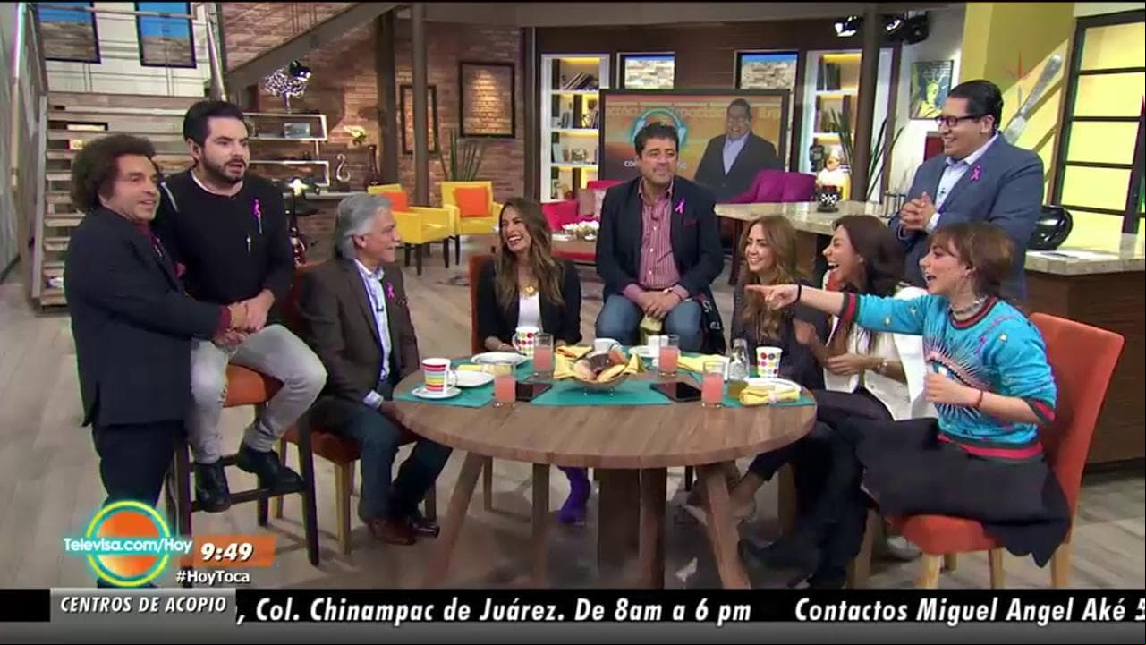 Michelle González y Juan Carlos Barreto en Hoy