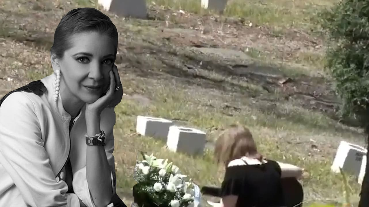 Hija de Edith González estremece con video cantando en tumba de la actriz