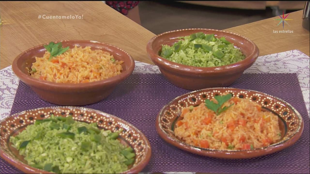El ABC del arroz: Arroz naranja y verde (Parte 2)