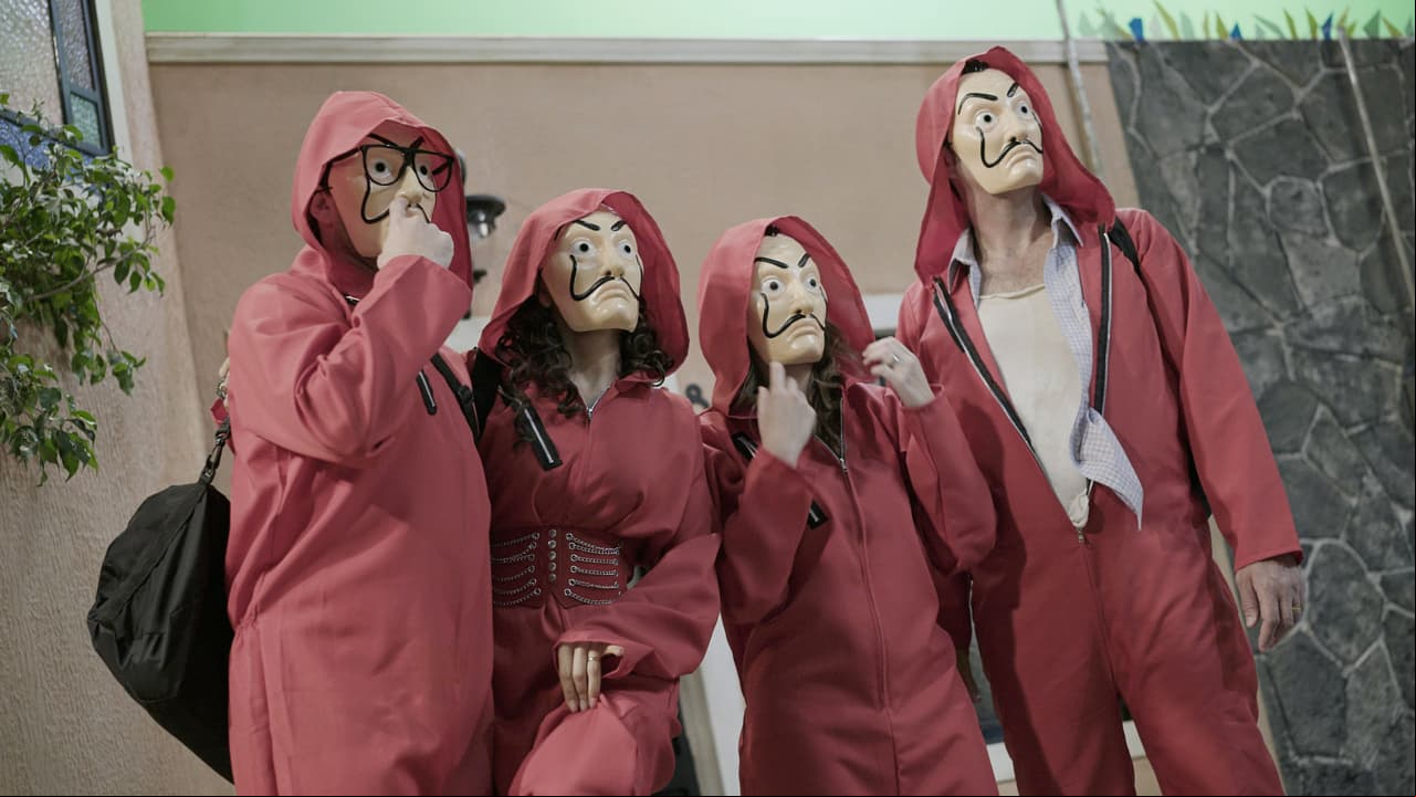 Homenaje a ‘La casa de papel’ en ‘Renta congelada’