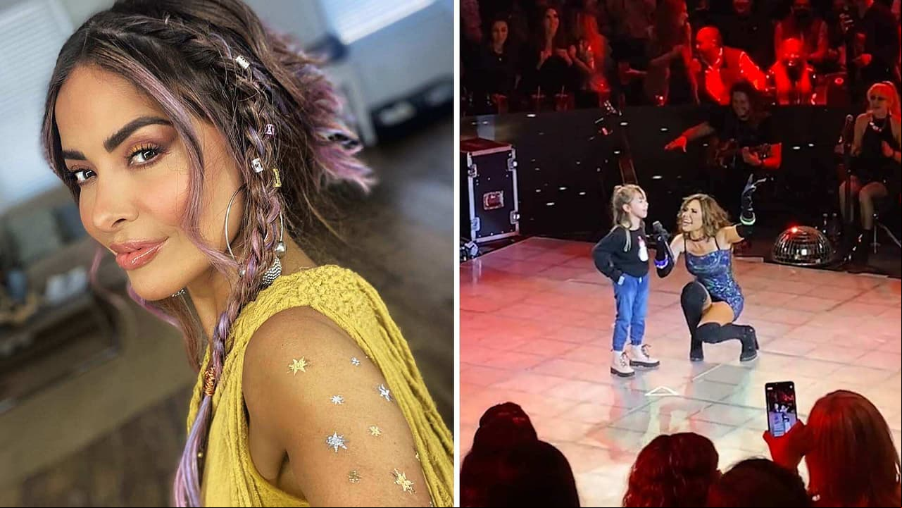 Gloria Trevi invita a niña al escenario para cantar con ella