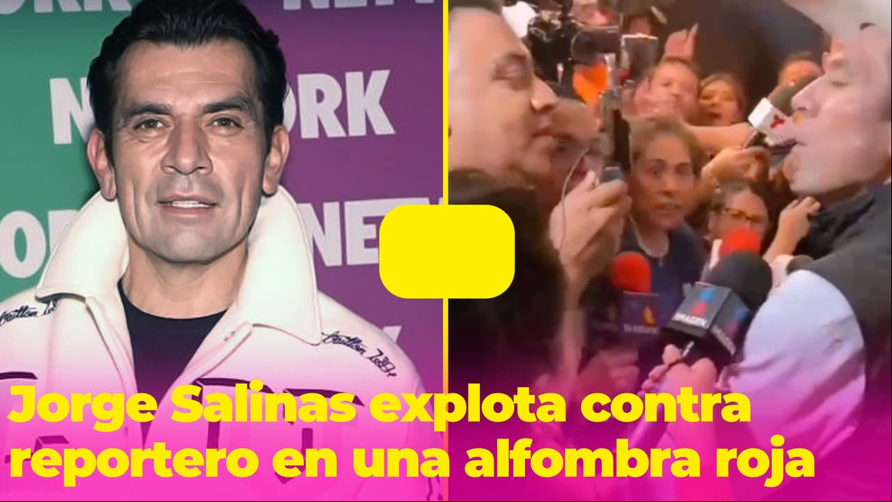 Jorge Salinas explota contra reportero en una alfombra roja y arma pelea: "¡No me vuelvas a tocar!"