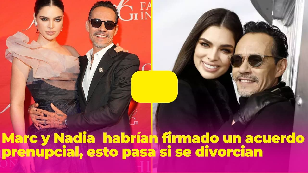 Marc Anthony y Nadia Ferreira habrían firmado un acuerdo prenupcial, esto pasa si se divorcian