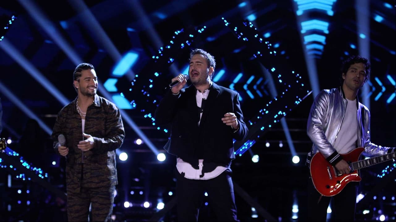 Reik y Maluma estrenan en México su éxito ’Amigos con derechos’ en el escenario de La Voz… México