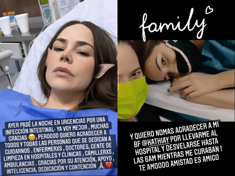 Camila Sodi detalló que fue una infección intestinal la que la llevó al hospital