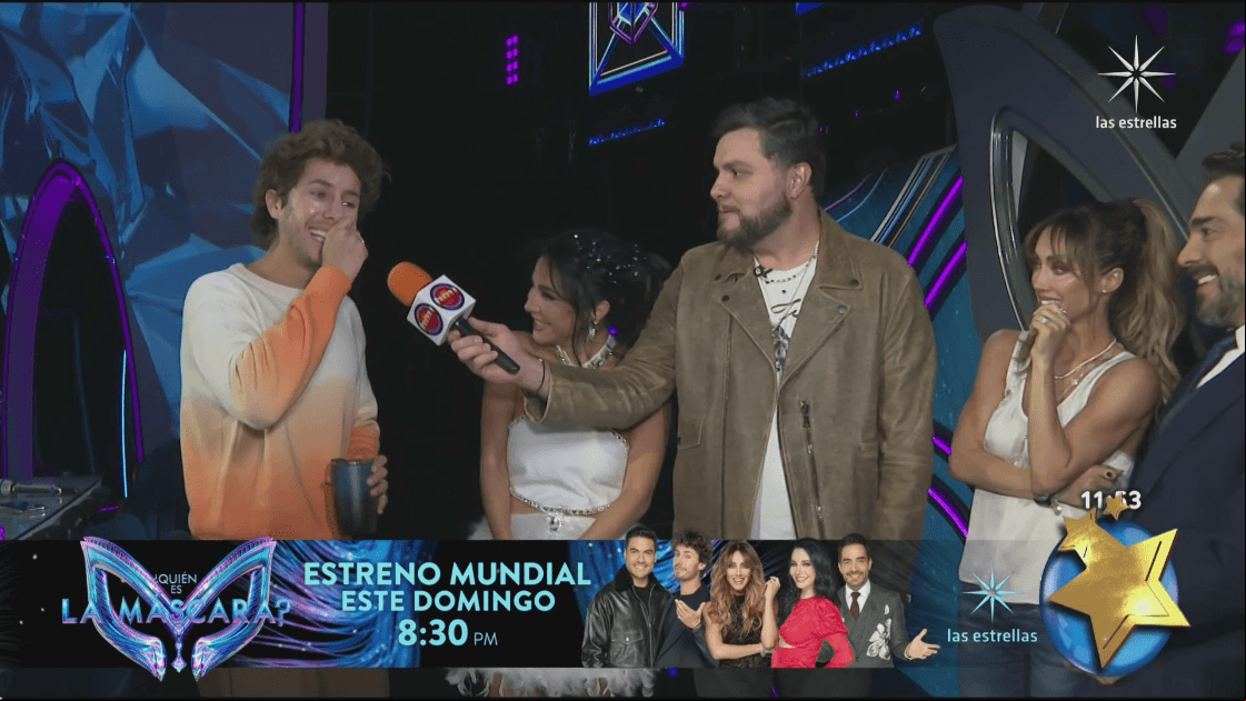 Juanpa Zurita en entrevista durante la presentación de ¿Quién es la máscara?