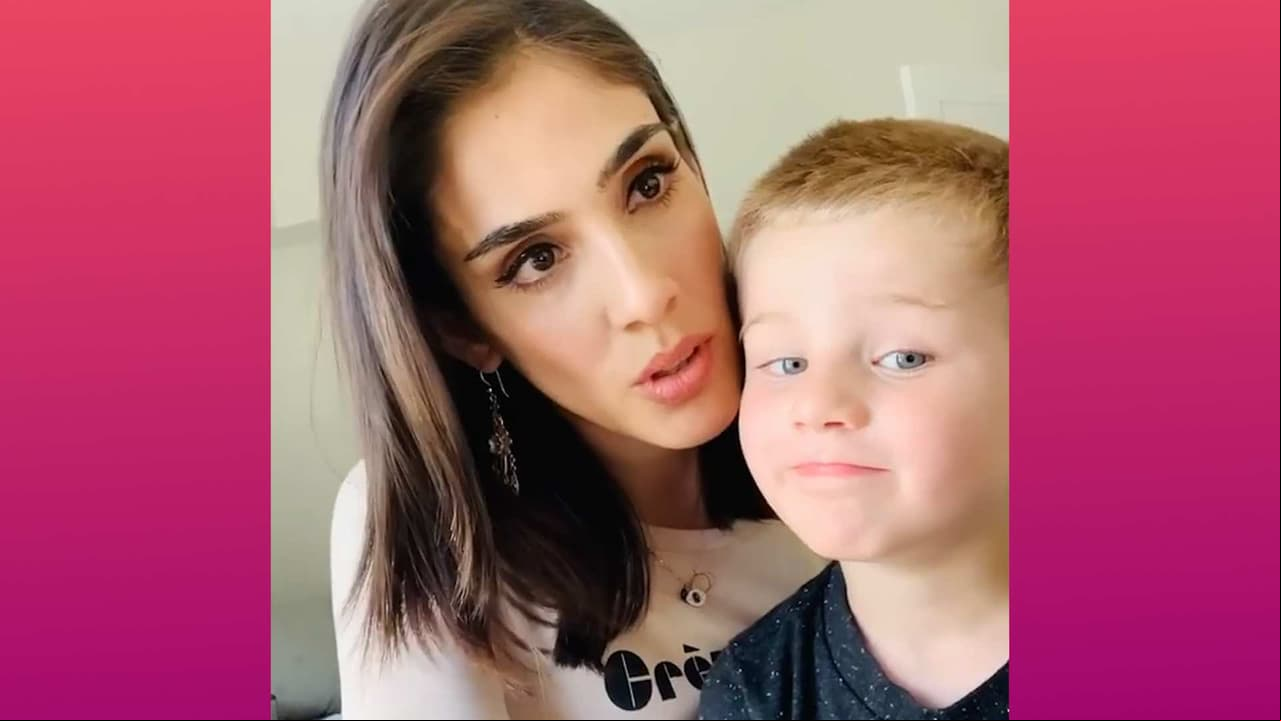 Adorable momento entre madre e hijo: Sandra Echeverria y Andresito comparten su gusto por la música