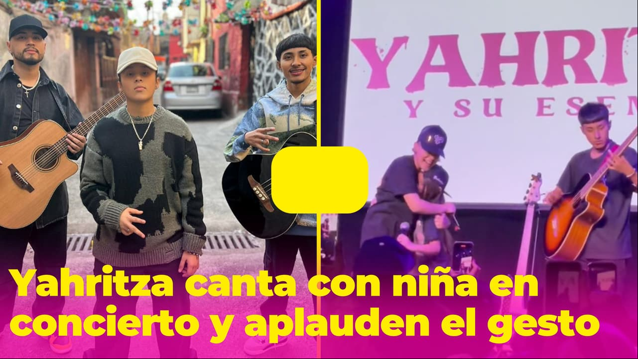 Tras pedir disculpas a México, Yahritza sube a una niña al escenario para cantar con ella