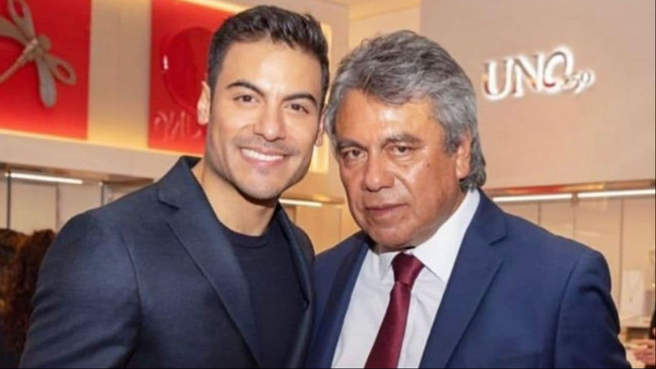 Carlos y su papá don José Gonzalo Gilberto Rivera