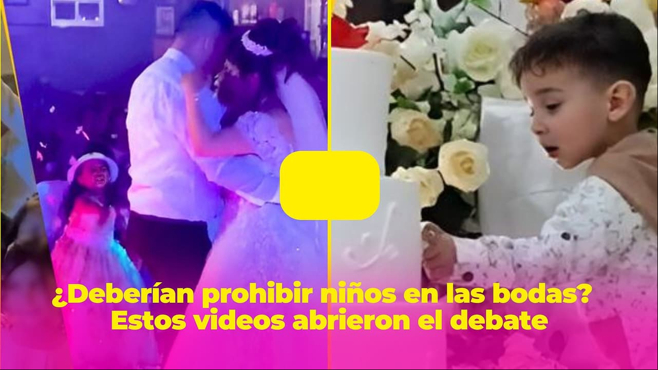 ¿Deberían prohibir niños en las bodas? Estos videos de pequeños causando accidentes abrieron el debate
