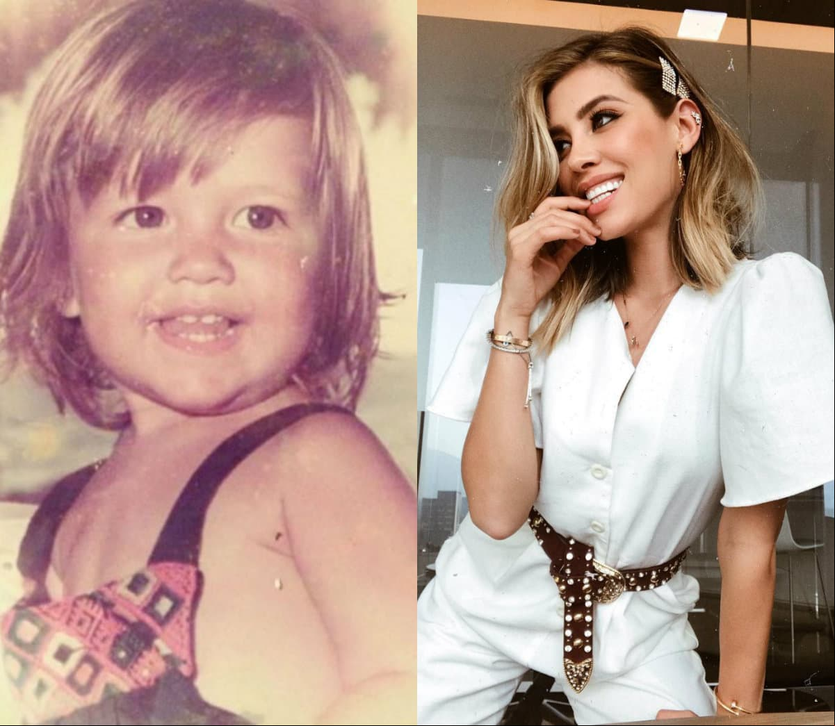 Michelle Salas es hija de Stephanie Salas y Luis Miguel y aunque vivió una infancia feliz bajo el cobijo de la dinastía Pinal, fue hasta hace unos años que el cantante reconoció su paternidad.