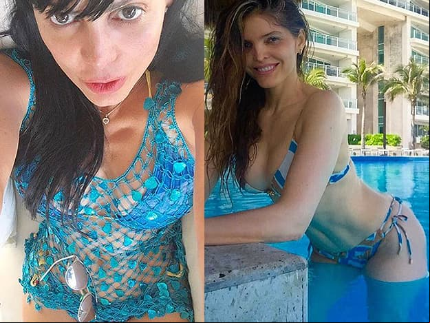 ¡Guerra de bikinis!: Maribel Guardia y Ana Bárbara sin gota de maquillaje