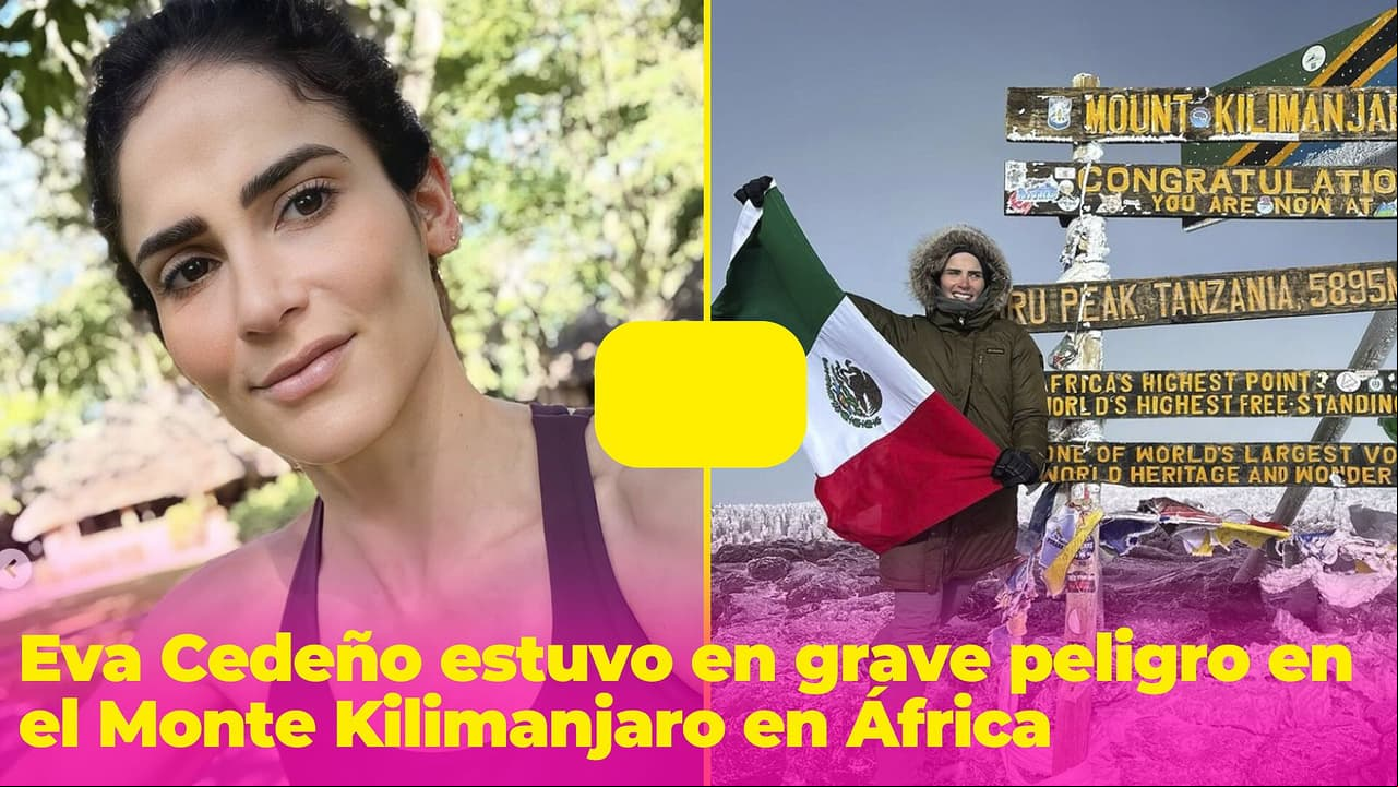 Eva Cedeño estuvo a punto de sufrir un terrible accidente en el monte Kilimanjaro
