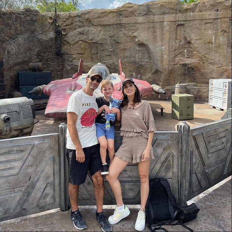 Sandra Echeverría y su familia