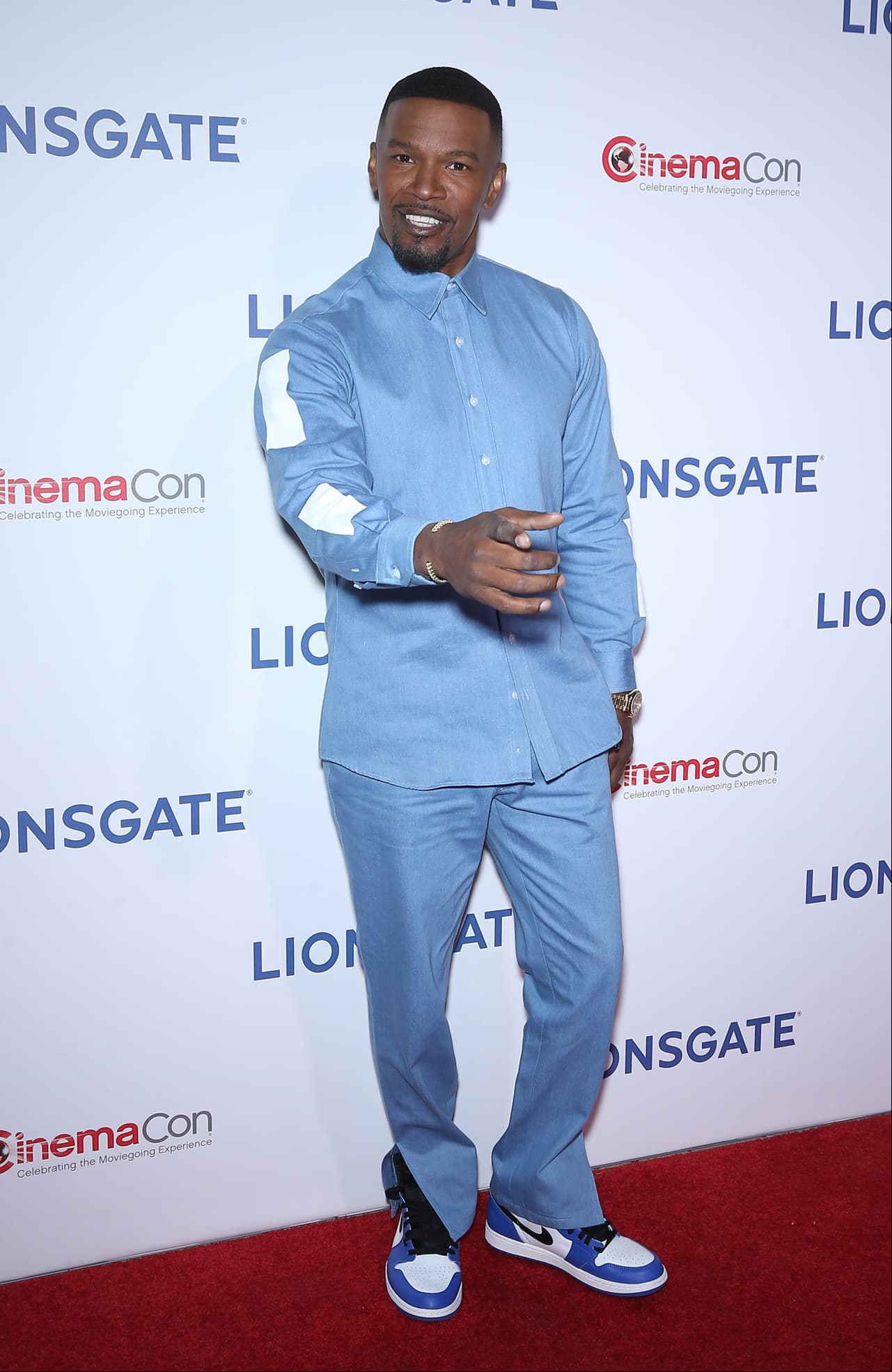 Jamie Foxx en un evento de Lionsgate