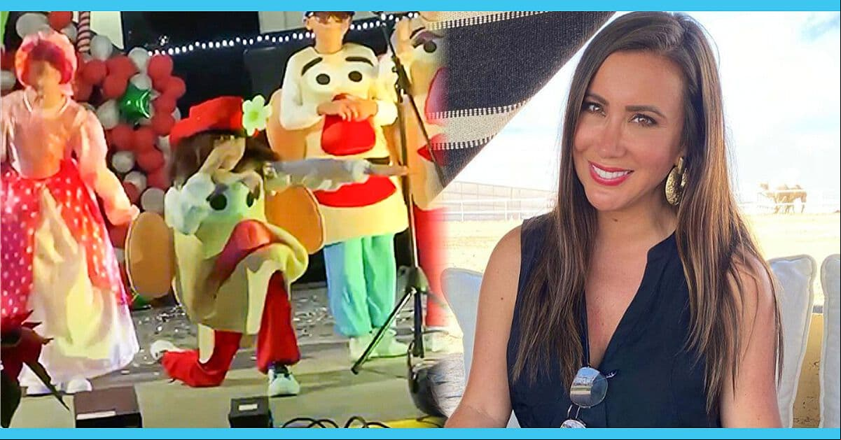 Mariazel se derrite de ternura en el festival navideño de su hija