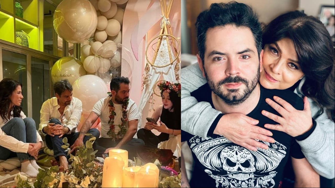 José Eduardo y su novia celebran baby shower entre lágrimas con los Derbez, ¿fue Victoria Ruffo? 