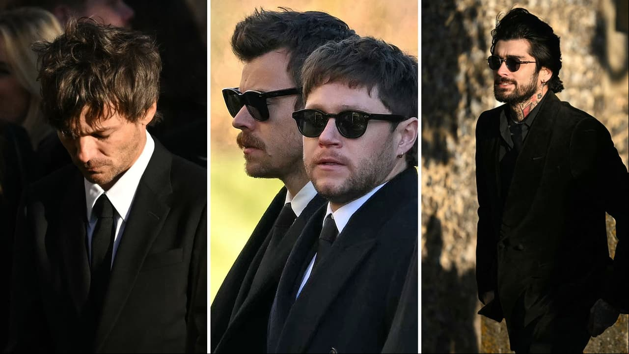 Los ex One Direction se reencuentran en funeral de Liam Payne.