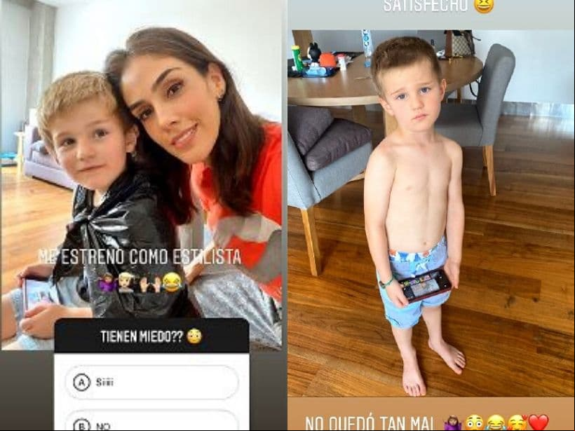 Aunque al parecer, Andrés no quedó satisfecho con los resultados, la actriz aseguró que el corte no quedó tan mal.