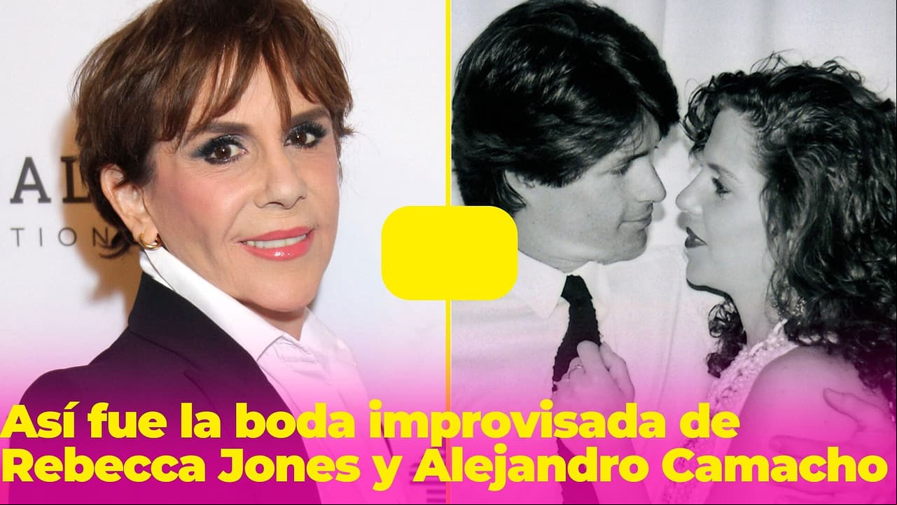 Rebecca Jones usó un vestido de novia prestado: así fue su boda improvisada con Alejandro Camacho