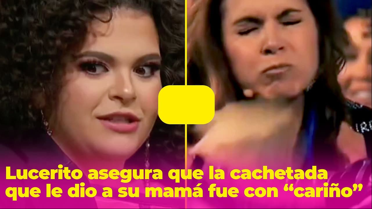 Lucerito Mijares le da tremenda cachetada a su mamá y le dice que fue "con todo cariño"